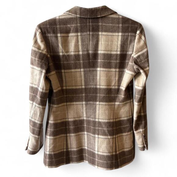 Vintage Burberrys of London 100% Cashmere Plaid Jacket Size 6- NWT - Picture 5 of 8